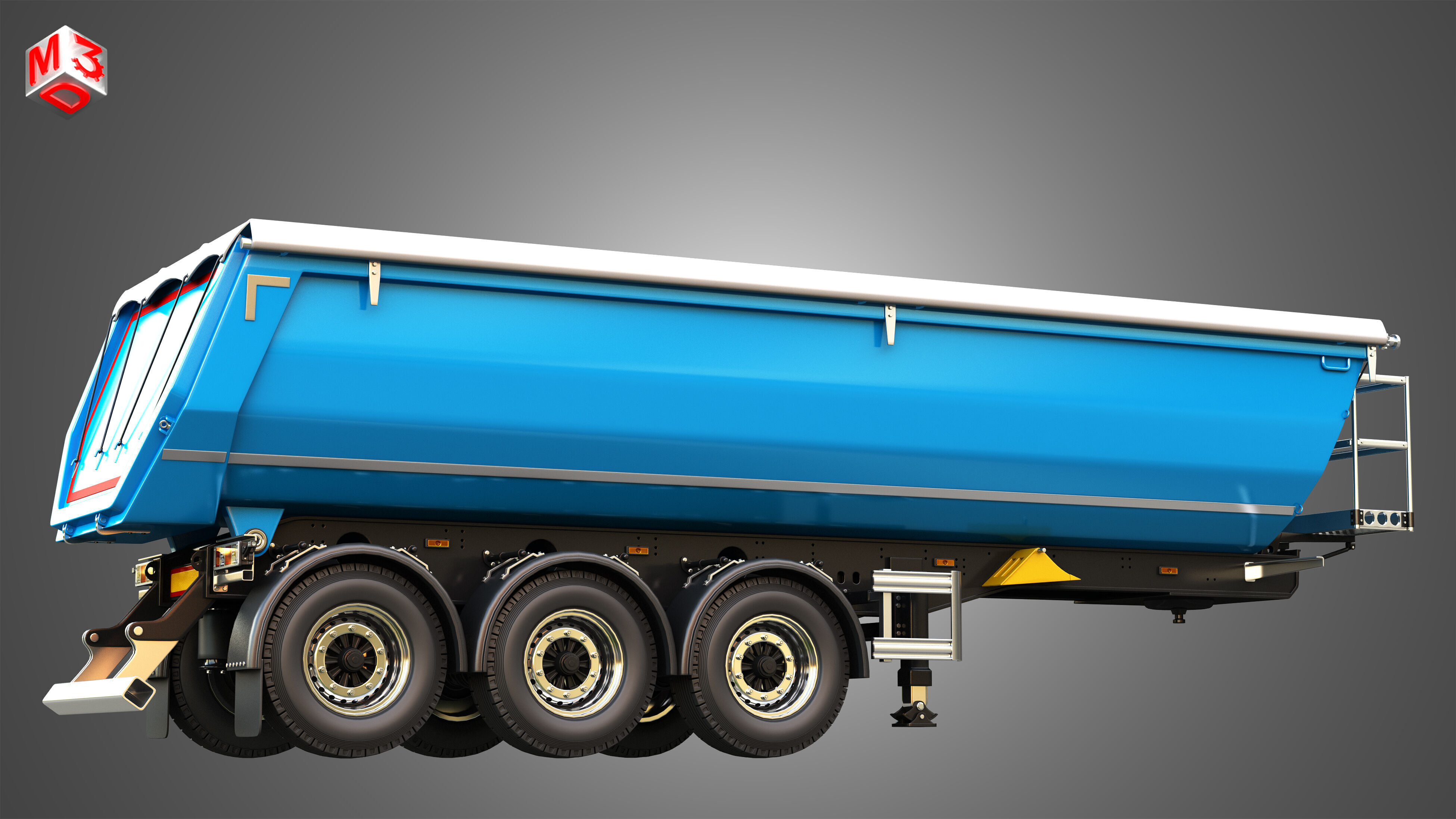 Tipper Semi Trailer 3D model_7