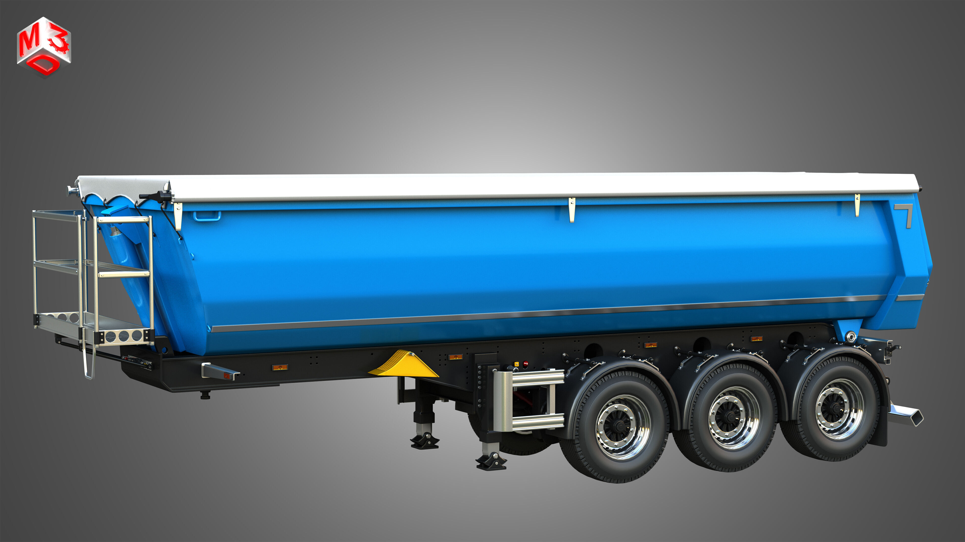 Tipper Semi Trailer 3D model_14