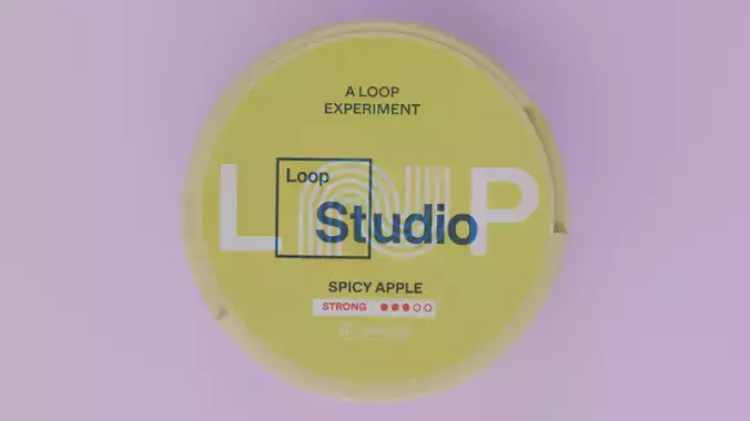Loop Spicy Apple Snus Can 3D model