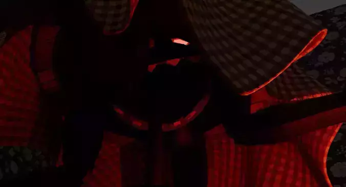 Creepy Spider Table Horror Animatronic 3D Model