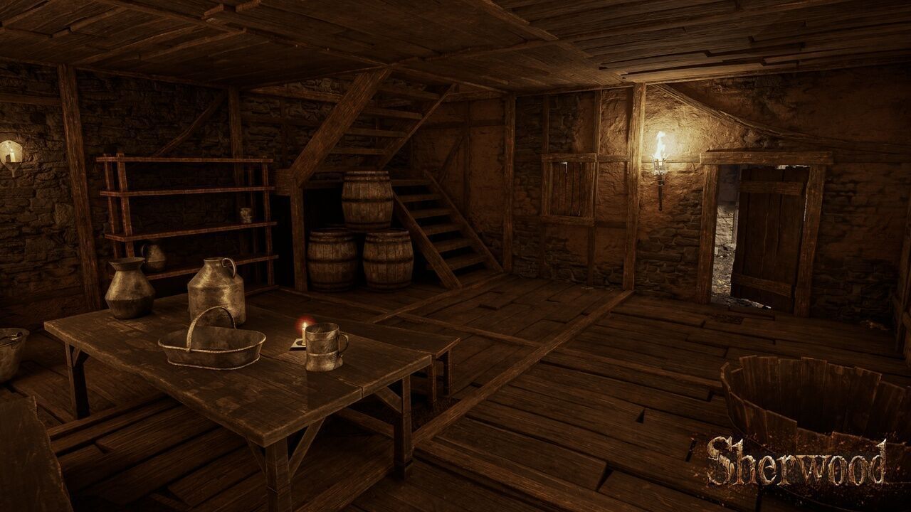 Modular Medieval Town Low-poly 3D model_15