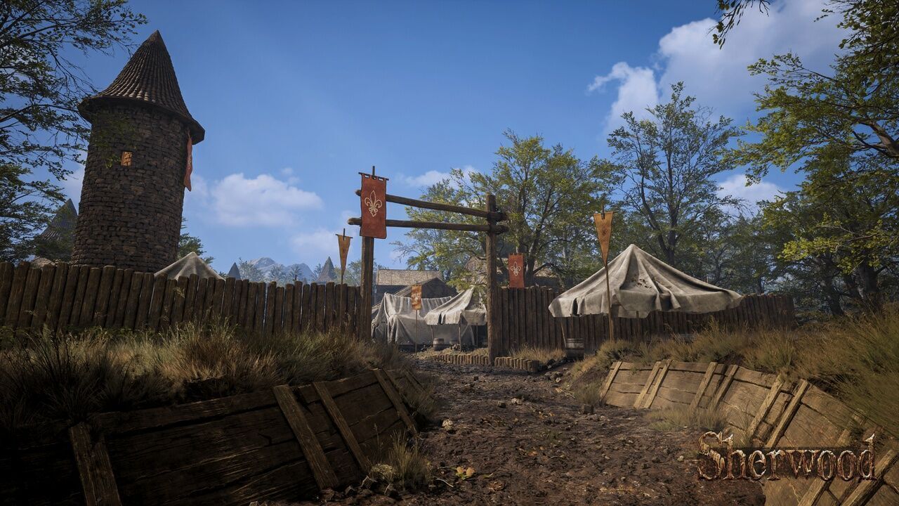 Modular Medieval Town Low-poly 3D model_9