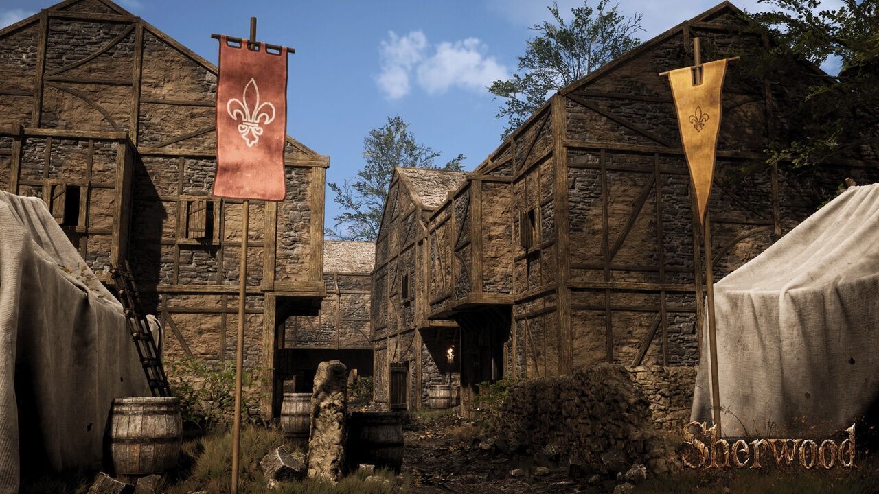 Modular Medieval Town Low-poly 3D model_13