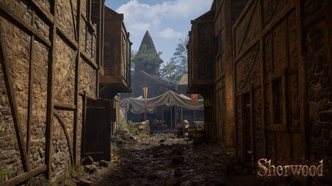 Modular Medieval Town Low-poly 3D model_12