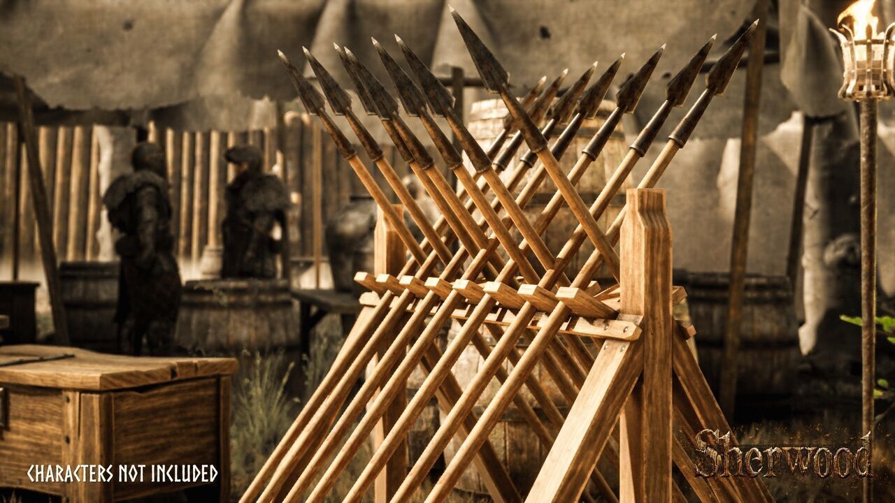 Modular Medieval Town Low-poly 3D model_21