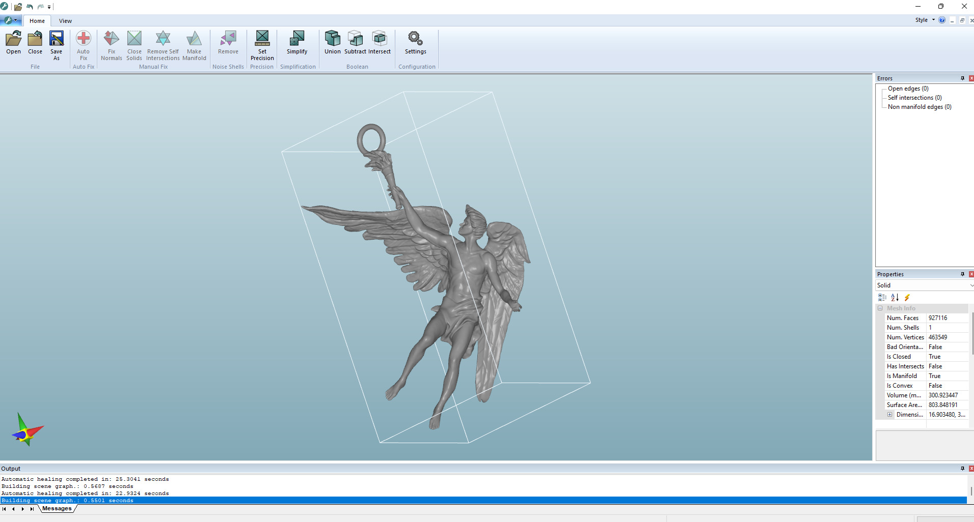 Angel holding torch gold pendant jewelry 3D print model_6