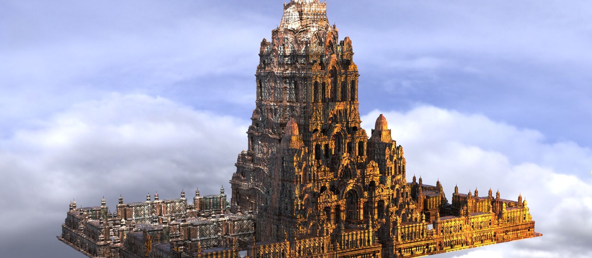 CHATEAU Fortress fantasy castle Garden 4 3D model_1