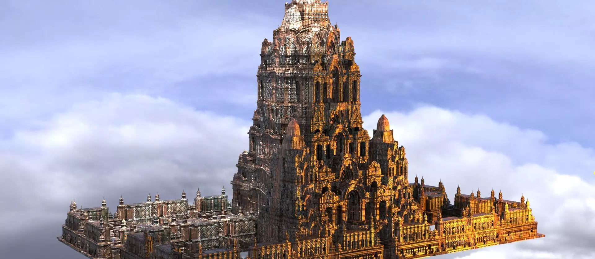 CHATEAU Fortress fantasy castle Garden 4 3D model_0