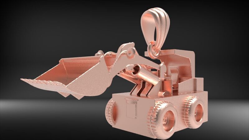 Wheel Loader Pendant 3D print model_8