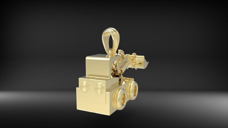 Wheel Loader Pendant 3D print model_10
