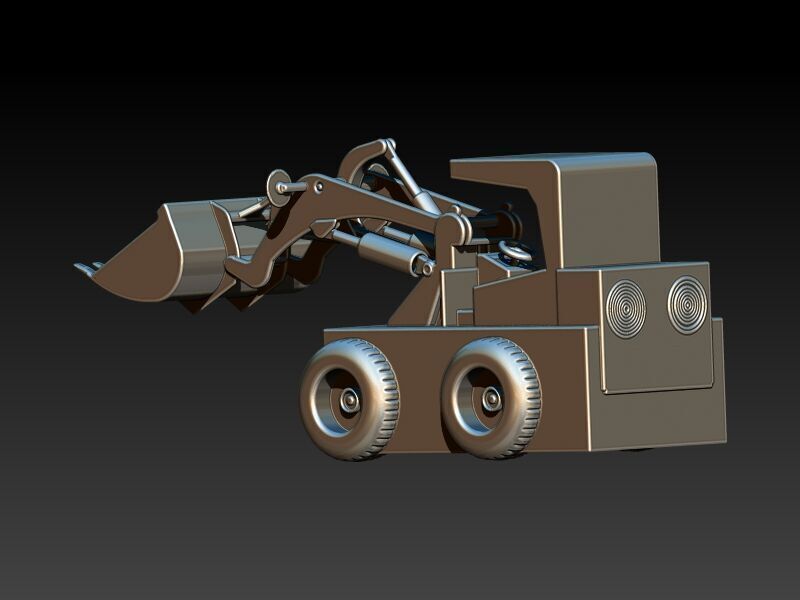 Wheel Loader Pendant 3D print model_18