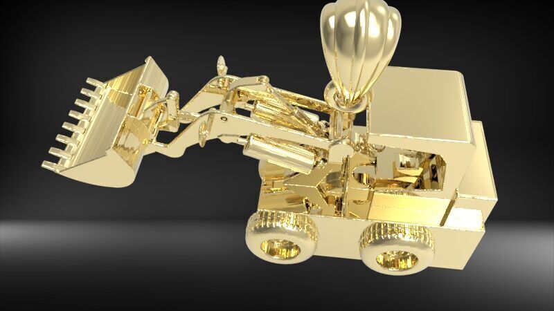 Wheel Loader Pendant 3D print model_12
