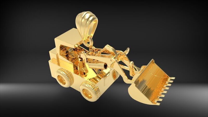 Wheel Loader Pendant 3D print model_1