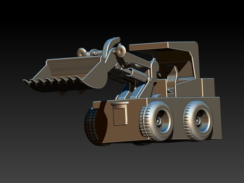 Wheel Loader Pendant 3D print model_19