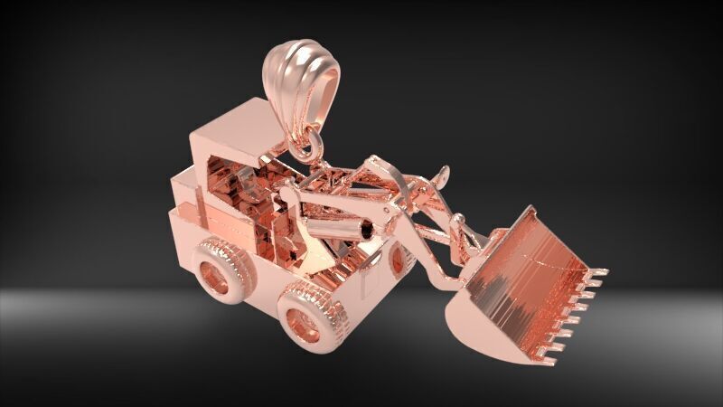 Wheel Loader Pendant 3D print model_16