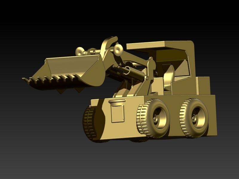 Wheel Loader Pendant 3D print model_23