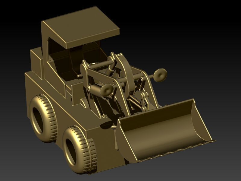 Wheel Loader Pendant 3D print model_21