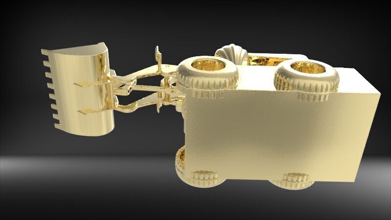 Wheel Loader Pendant 3D print model_13