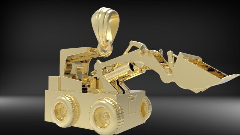 Wheel Loader Pendant 3D print model_2