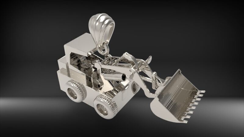 Wheel Loader Pendant 3D print model_15