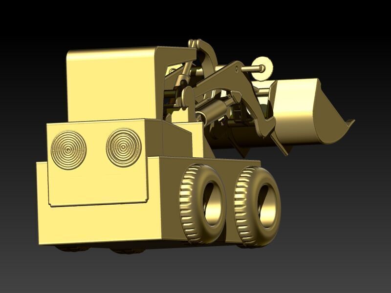 Wheel Loader Pendant 3D print model_9