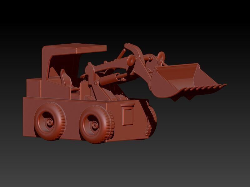 Wheel Loader Pendant 3D print model_17