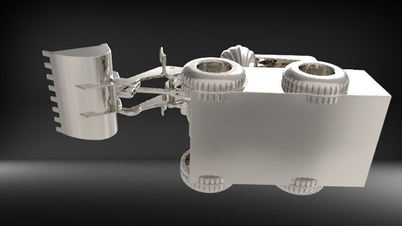 Wheel Loader Pendant 3D print model_14