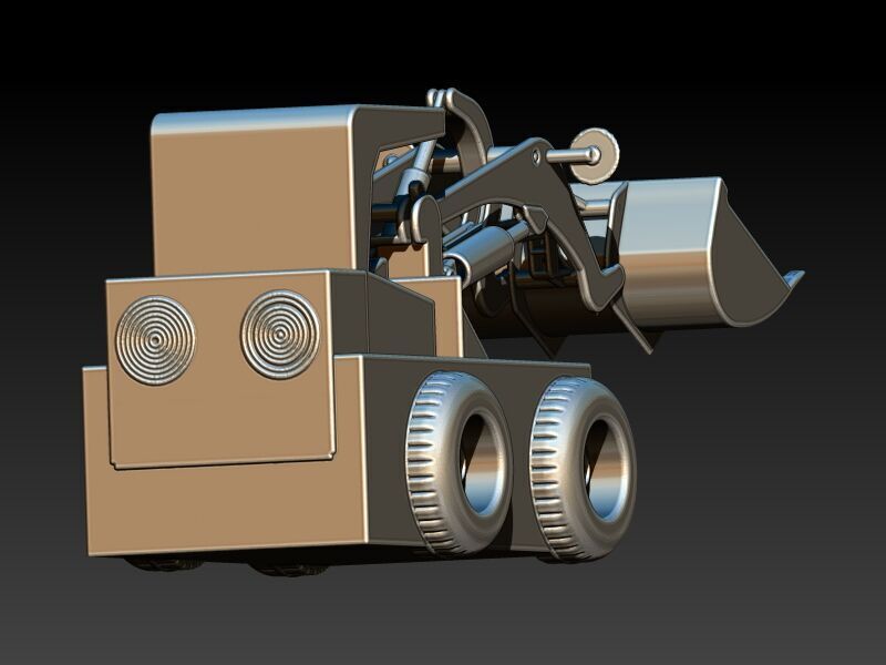 Wheel Loader Pendant 3D print model_20
