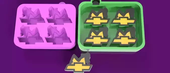 Chevy Freshie Mold 4 Cavity