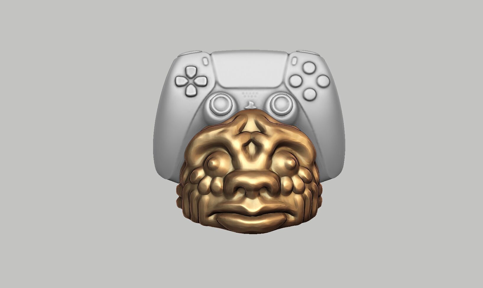 Ps5 controller stand African mask ps5controller holder 3D print model_8