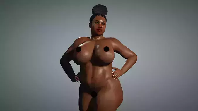 Sexy Chubby Thick African Woman