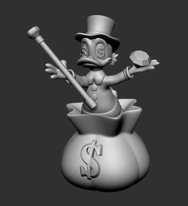 Scrooge McDuck Diamond 3D print model_0