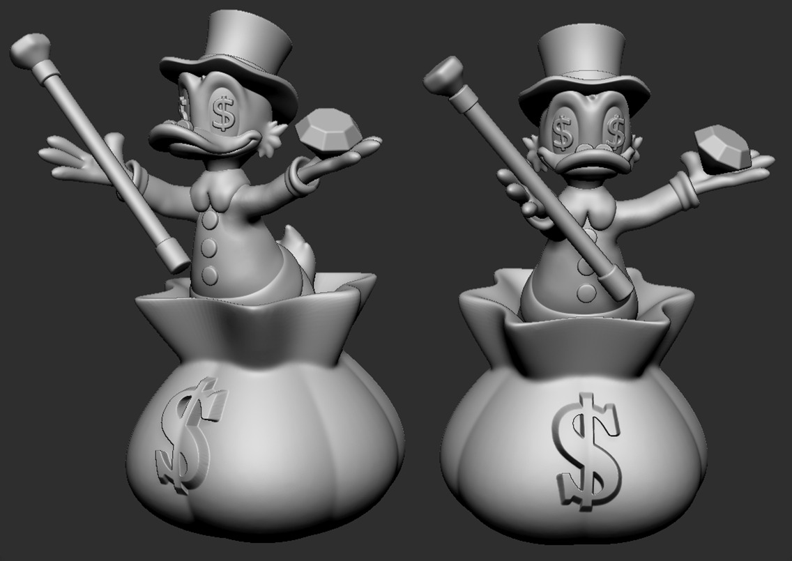 Scrooge McDuck Diamond 3D print model_1