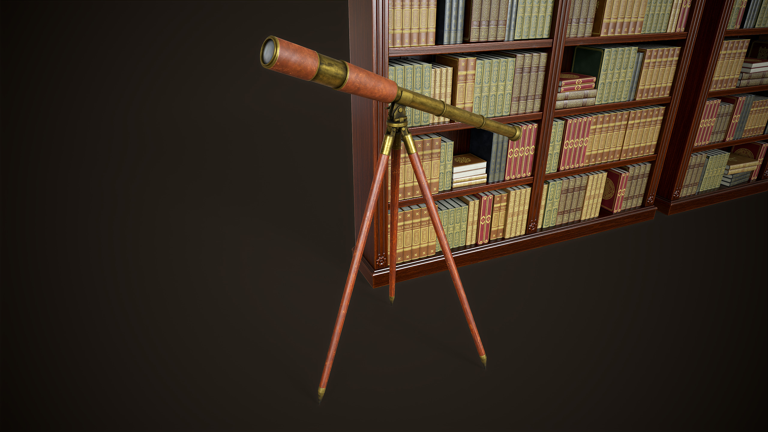 Vintage Office 1930s Asset Pack Low-poly 3D model_15
