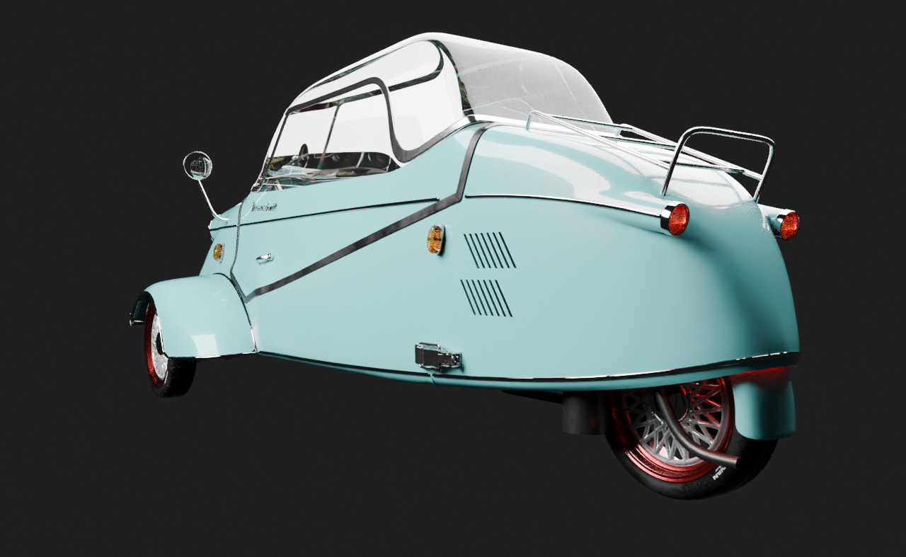 messerschmitt kabienroller 3D model_2