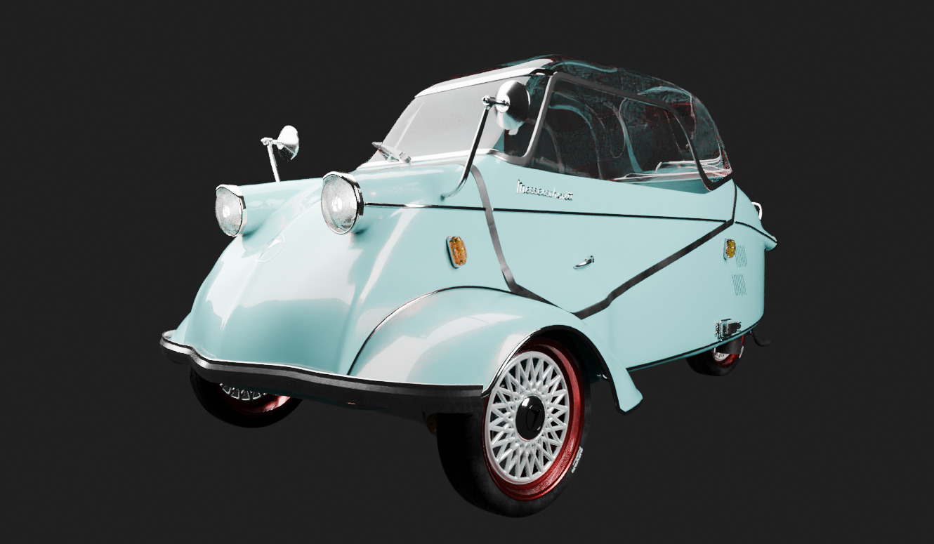 messerschmitt kabienroller 3D model_1