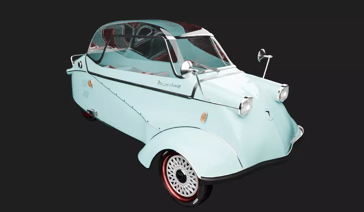 messerschmitt kabienroller 3D model_0