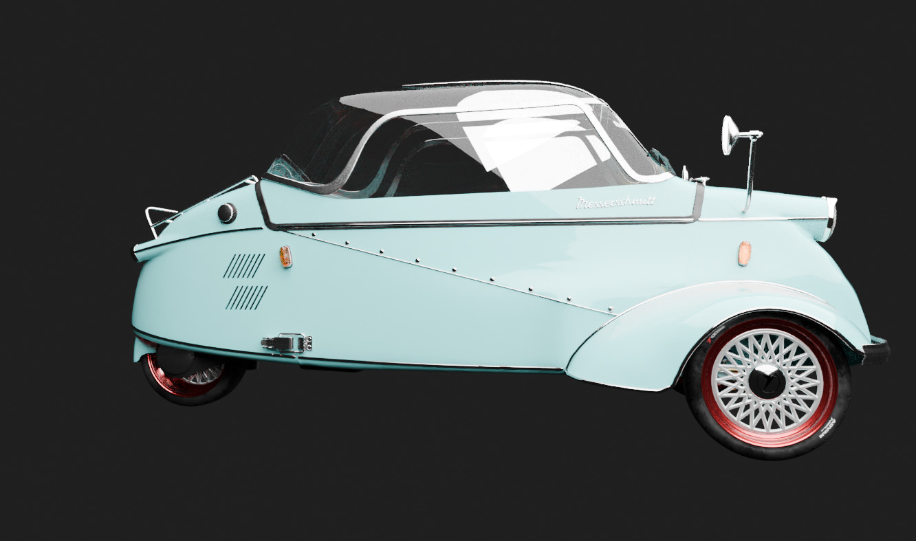 messerschmitt kabienroller 3D model_3