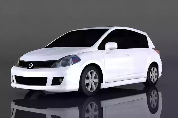 Nissan Versa Low-poly 3D model