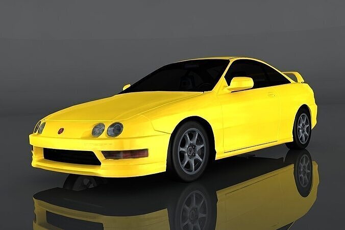 Acura Integra Coupe Low-poly 3D model