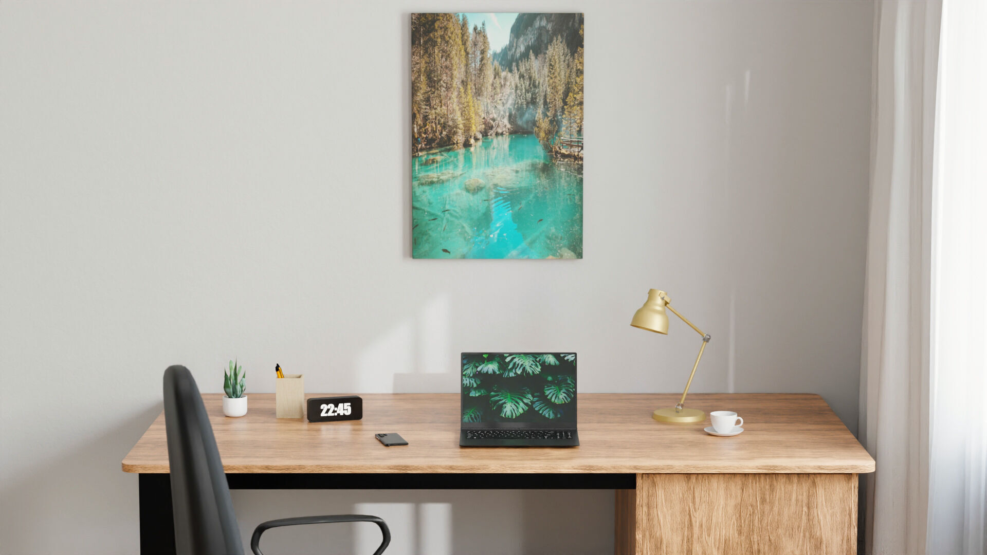 Home office Interior 3D model_1