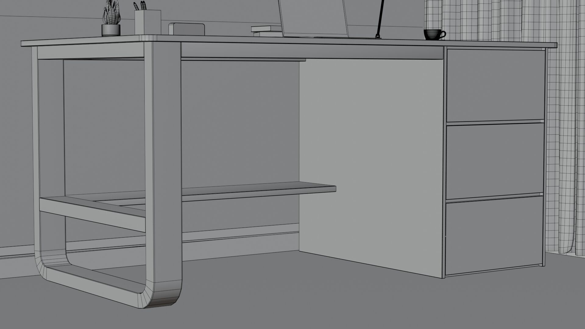 Home office Interior 3D model_20