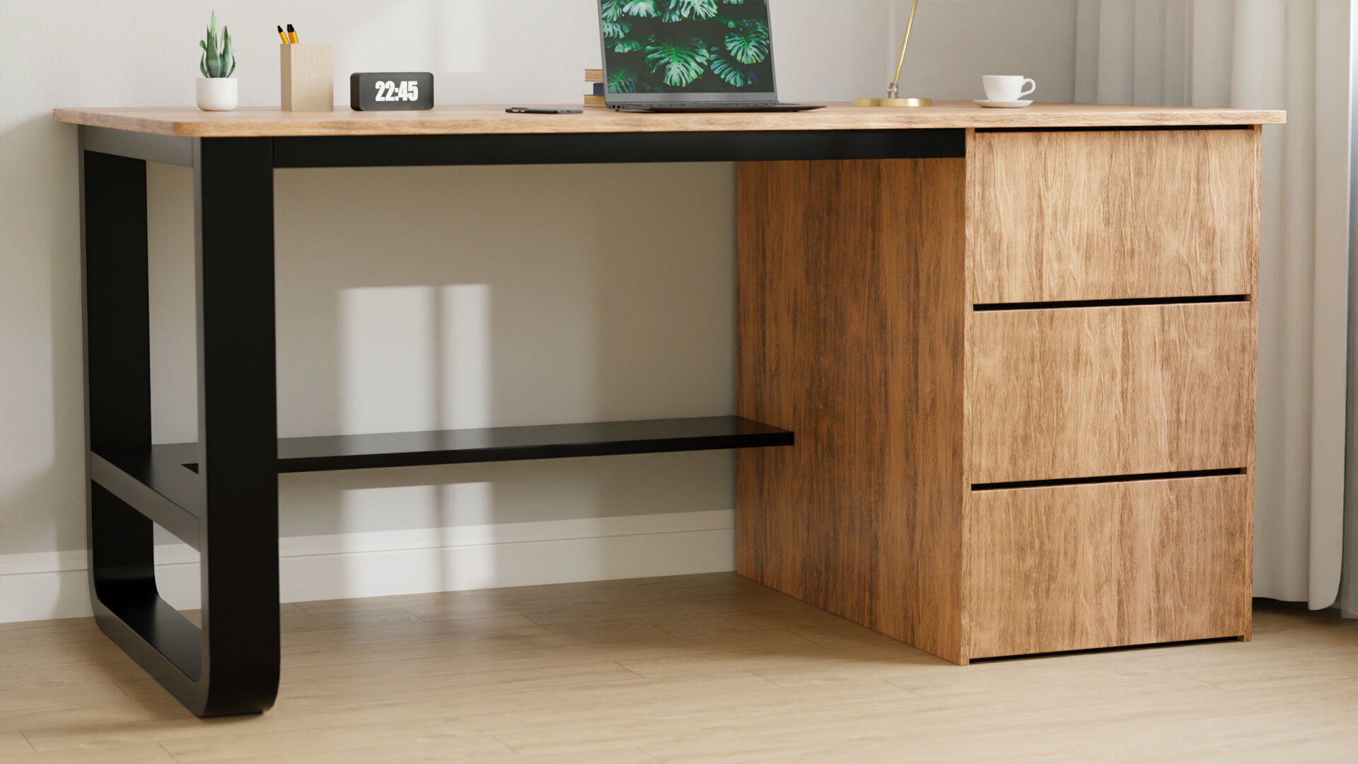 Home office Interior 3D model_3