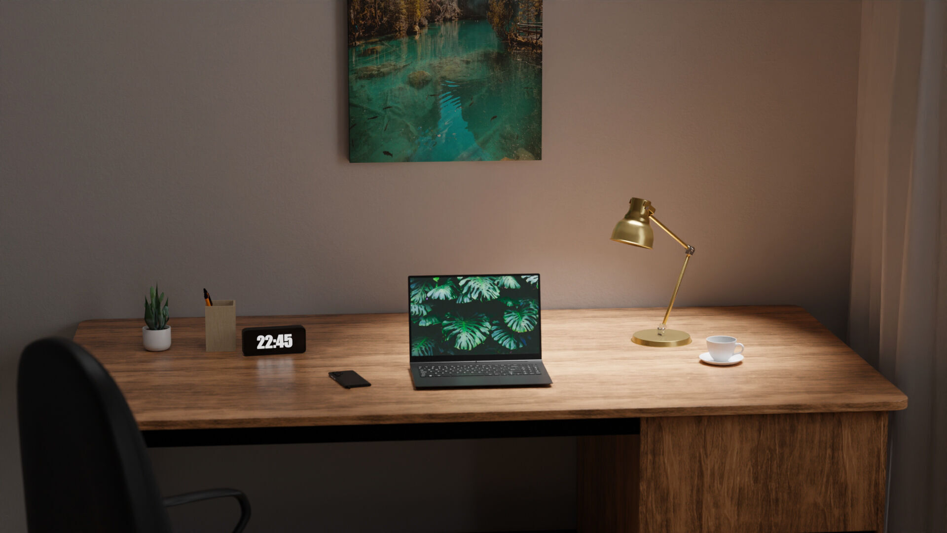 Home office Interior 3D model_9