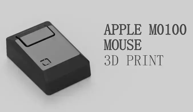 Apple M0100 Mouse Macintosh 3D Print Model 3D print model
