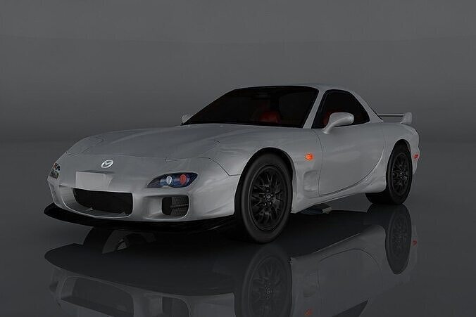 Mazda RX-7 2002 Low-poly 3D model