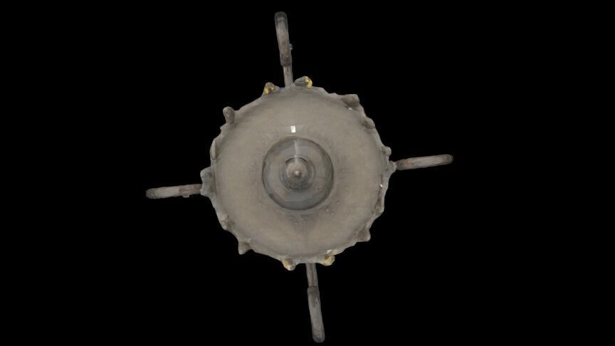 MEDIEVAL LIGHT POST Low-poly 3D model_1