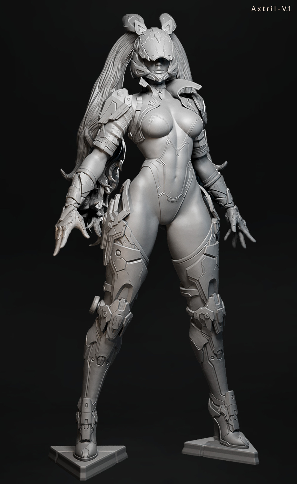 The First Descendant - Bunny - Fan Art -  3D print model_9