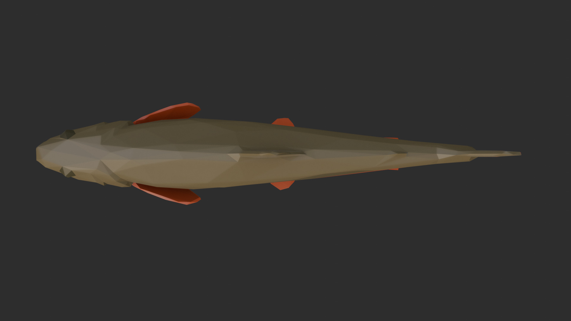 Low Poly Arctic Char Low-poly 3D model_4