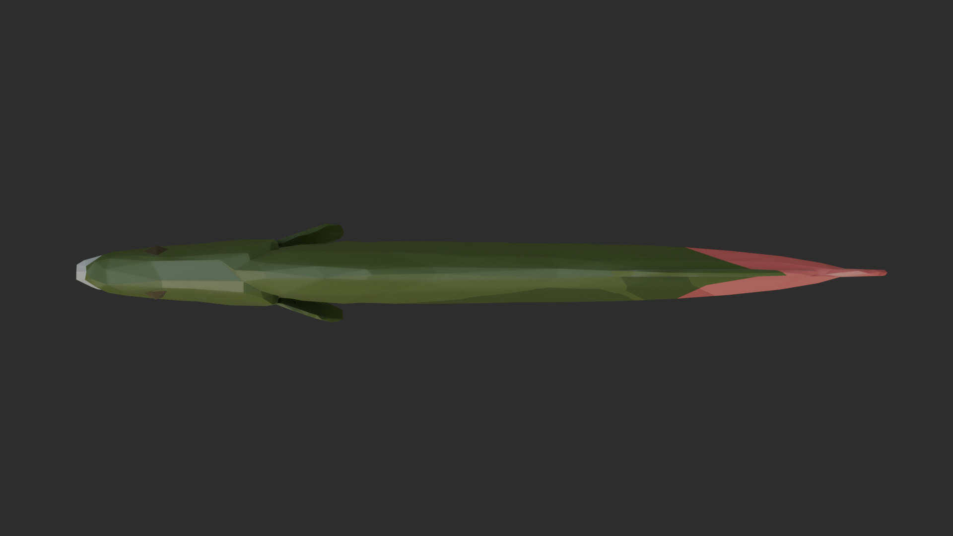 Low Poly Arapaima Low-poly 3D model_5